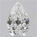 Natural Diamond 0.70 Carats, Pear with  Cut, E Color, VVS2 Clarity and Certified by GIA