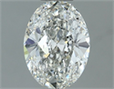 Natural Diamond 1.00 Carats, Oval with  Cut, G Color, SI2 Clarity and Certified by GIA