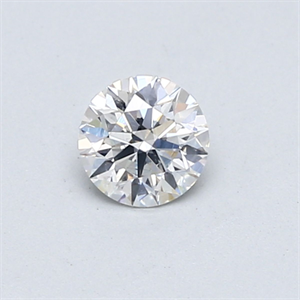 Picture of Natural Diamond 0.41 Carats, Round with Excellent Cut, F Color, SI2 Clarity and Certified by GIA