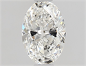 Natural Diamond 0.54 Carats, Oval with  Cut, F Color, VS2 Clarity and Certified by GIA