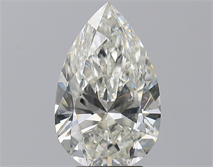 Foto Diamante Natural 4.07 quilates, De pera , Color J, claridad SI2 y certificado GIA de