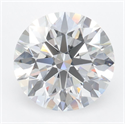 Lab Grown Diamond 3.26 Carats, Round with Ideal Cut, D Color, VVS1 Clarity and Certified by IGI