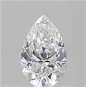 Natural Diamond 0.50 Carats, Pear with  Cut, D Color, VS2 Clarity and Certified by GIA