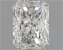Natural Diamond 0.50 Carats, Radiant with  Cut, F Color, VS1 Clarity and Certified by GIA