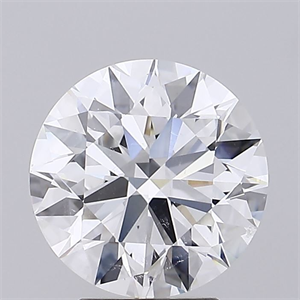 Picture of Natural Diamond 4.02 Carats, Round with Excellent Cut, D Color, SI2 Clarity and Certified by GIA