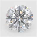 Lab Grown Diamond 1.03 Carats, Round with Ideal Cut, D Color, VVS2 Clarity and Certified by IGI