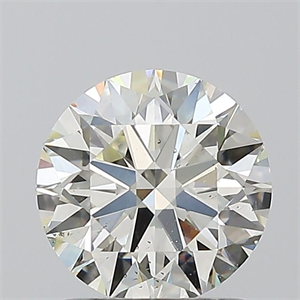 Picture of Natural Diamond 1.20 Carats, Round with Excellent Cut, L Color, SI1 Clarity and Certified by GIA