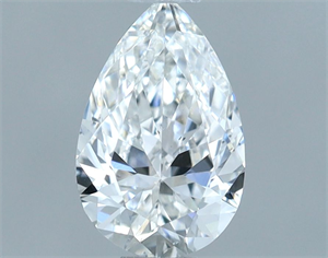 Picture of Natural Diamond 0.50 Carats, Pear with  Cut, F Color, VS2 Clarity and Certified by IGI