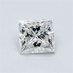 Foto Diamante Natural 0.71 quilates, Princesa , Color F, claridad VVS2 y certificado GIA de