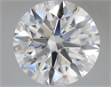 Lab Grown Diamond 5.08 Carats, Round with Ideal Cut, E Color, VVS2 Clarity and Certified by IGI