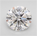 Lab Grown Diamond 1.21 Carats, Round with Ideal Cut, D Color, VVS2 Clarity and Certified by IGI