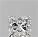 Natural Diamond 1.01 Carats, Princess with  Cut, G Color, VS1 Clarity and Certified by GIA