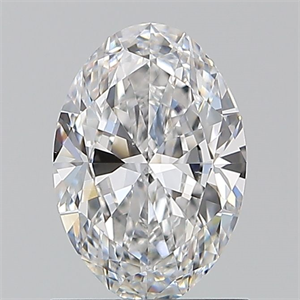 Picture of Natural Diamond 1.01 Carats, Oval with  Cut, E Color, VS2 Clarity and Certified by GIA