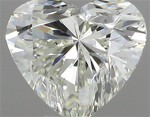 Picture of Natural Diamond 0.50 Carats, Heart with  Cut, I Color, VS2 Clarity and Certified by IGI