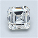 Natural Diamond 1.72 Carats, Asscher with  Cut, H Color, VS1 Clarity and Certified by GIA