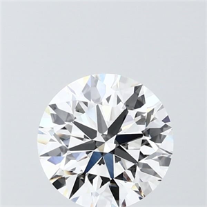Picture of Lab Grown Diamond 1.53 Carats, Round with Ideal Cut, F Color, VVS2 Clarity and Certified by IGI