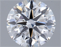 Lab Grown Diamond 1.10 Carats, Round with Ideal Cut, E Color, VVS1 Clarity and Certified by IGI