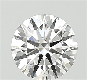 Picture of Lab Grown Diamond 1.02 Carats, Round with Ideal Cut, D Color, VVS2 Clarity and Certified by IGI