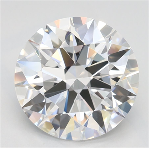 Picture of Lab Grown Diamond 2.71 Carats, Round with Ideal Cut, D Color, VVS1 Clarity and Certified by IGI