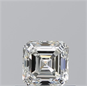 Natural Diamond 0.55 Carats, Asscher with  Cut, I Color, VVS2 Clarity and Certified by GIA