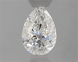 Foto Diamante Natural 0.40 quilates, De pera , Color H, claridad VS2 y certificado GIA de
