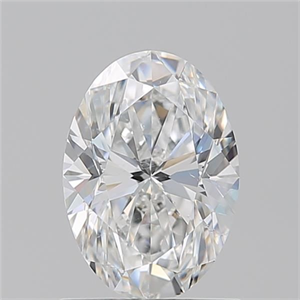 Foto Diamante Natural 1.20 quilates, Ovalado , Color F, claridad SI1 y certificado GIA de