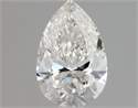 Natural Diamond 1.01 Carats, Pear with  Cut, H Color, SI1 Clarity and Certified by GIA