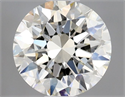 Natural Diamond 0.70 Carats, Round with Excellent Cut, J Color, VVS2 Clarity and Certified by GIA