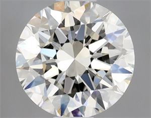 Picture of Natural Diamond 0.70 Carats, Round with Excellent Cut, J Color, VVS2 Clarity and Certified by GIA