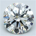 Natural Diamond 3.01 Carats, Round with Excellent Cut, I Color, VS1 Clarity and Certified by GIA