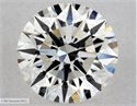 Natural Diamond 0.55 Carats, Round with Excellent Cut, I Color, VS1 Clarity and Certified by GIA