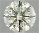 Natural Diamond 0.90 Carats, Round with Excellent Cut, M Color, VS2 Clarity and Certified by IGI