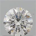 Natural Diamond 0.57 Carats, Round with Excellent Cut, J Color, VVS1 Clarity and Certified by GIA