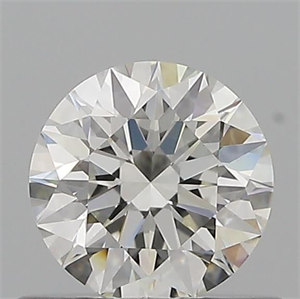 Picture of Natural Diamond 0.57 Carats, Round with Excellent Cut, J Color, VVS1 Clarity and Certified by GIA