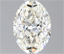 Natural Diamond 0.57 Carats, Oval with  Cut, G Color, IF Clarity and Certified by IGI