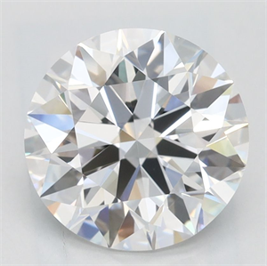 Picture of Lab Grown Diamond 2.18 Carats, Round with Excellent Cut, D Color, VVS1 Clarity and Certified by GIA