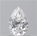 Diamante Natural 0.70 quilates, De pera , Color D, claridad IF y certificado GIA