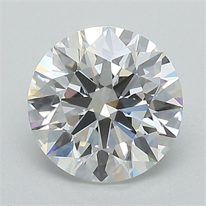 Picture of Lab Grown Diamond 1.32 Carats, Round with Ideal Cut, D Color, VS1 Clarity and Certified by IGI