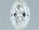 Natural Diamond 0.90 Carats, Oval with  Cut, H Color, IF Clarity and Certified by IGI