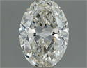 Natural Diamond 0.50 Carats, Oval with  Cut, I Color, VS1 Clarity and Certified by IGI