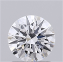 Lab Grown Diamond 1.01 Carats, Round with Ideal Cut, D Color, VVS1 Clarity and Certified by IGI