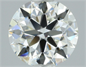 Natural Diamond 2.01 Carats, Round with Excellent Cut, H Color, VVS1 Clarity and Certified by GIA