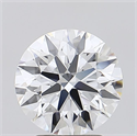 Lab Grown Diamond 2.81 Carats, Round with Ideal Cut, F Color, IF Clarity and Certified by IGI