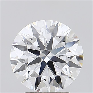 Picture of Lab Grown Diamond 2.81 Carats, Round with Ideal Cut, F Color, IF Clarity and Certified by IGI