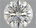 Natural Diamond 0.71 Carats, Round with Excellent Cut, H Color, IF Clarity and Certified by IGI