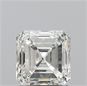 Natural Diamond 1.50 Carats, Asscher with  Cut, H Color, VS2 Clarity and Certified by GIA