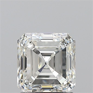 Picture of Natural Diamond 1.50 Carats, Asscher with  Cut, H Color, VS2 Clarity and Certified by GIA
