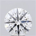 Lab Grown Diamond 4.51 Carats, Round with Ideal Cut, D Color, IF Clarity and Certified by IGI