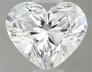 Picture of Natural Diamond 0.40 Carats, Heart with  Cut, H Color, IF Clarity and Certified by GIA