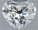 Natural Diamond 0.70 Carats, Heart with  Cut, I Color, VS2 Clarity and Certified by GIA